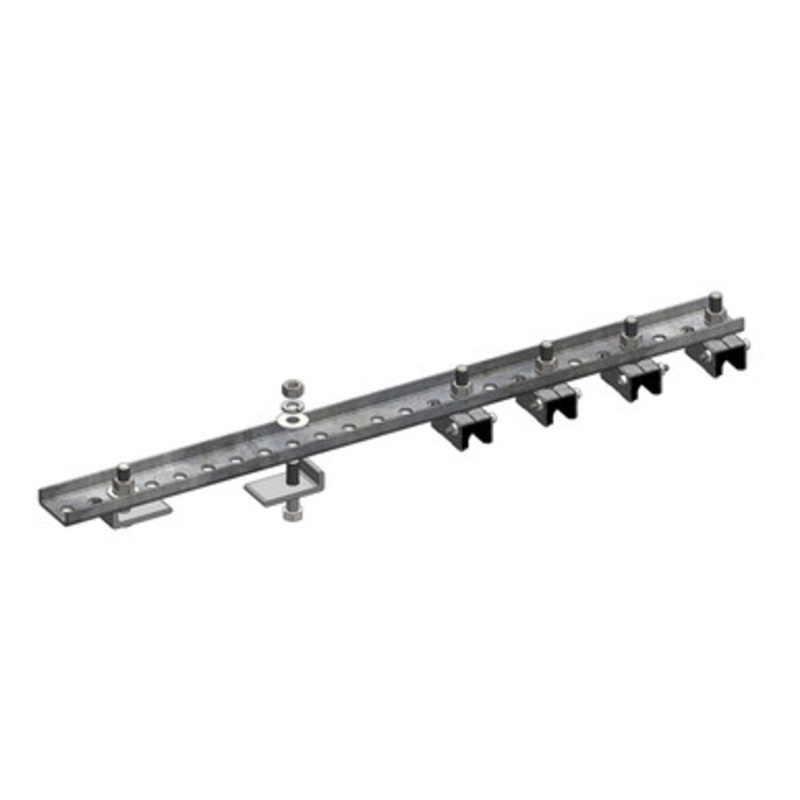 Conductix 8-Bar, Bracket, Flange, with Anchor Clamps, 4 on one side, 24 L