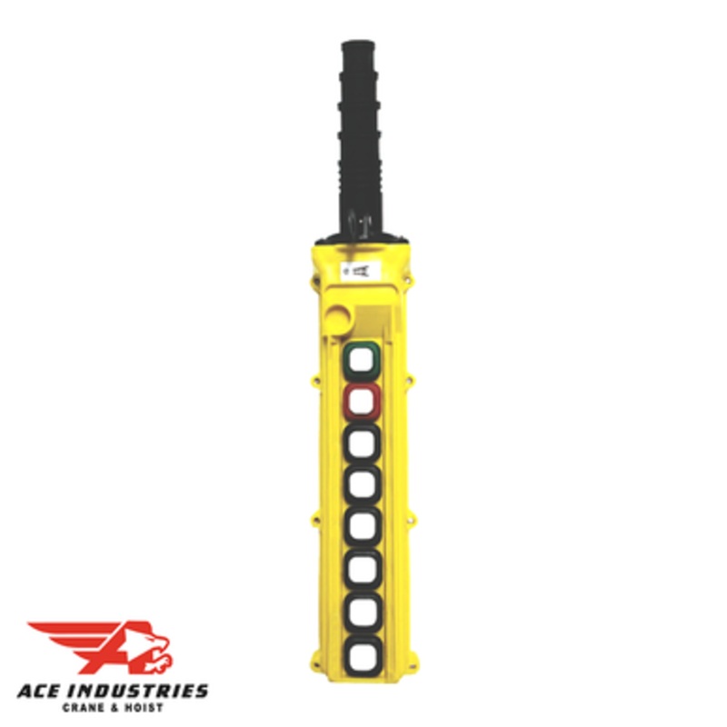 Duct-O-Wire L Series Pendant Push Button Station 3 Motion Slim Profile-Two Speed with Maintained On/Off - L8-S-2M