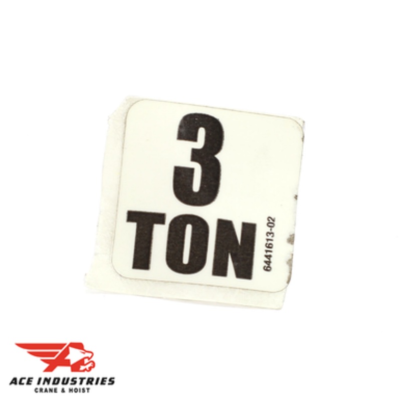 Yale Capacity Decal 3 Ton 1.53X1.15 - 644161302