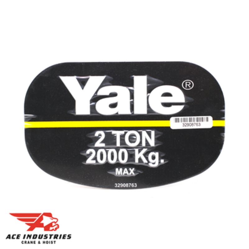 Yale Capacity Label , 2 Ton 2000 KG - 32908763