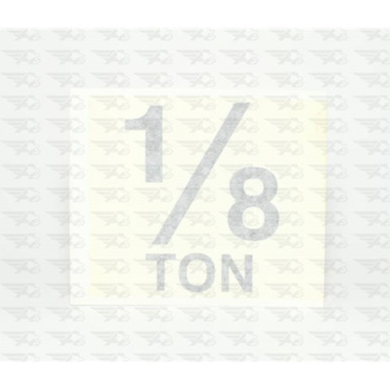 Coffing 1/8 Ton Decal Capacity JM675K01