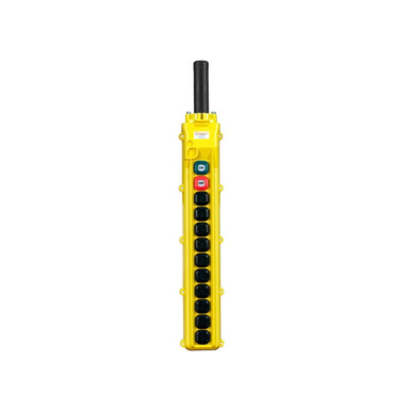 Conductix 80 Series 12-Push Button Pendant Station Ten 1-Speed, With Maintained On/Off
