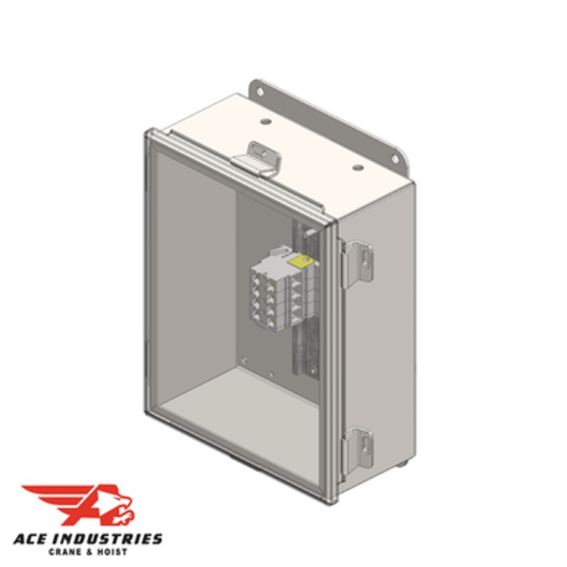 Conductix Junction Box, NEMA 4 With Terminals For 4-Pole Power, 10 x 8 x 4 - XA-51018B