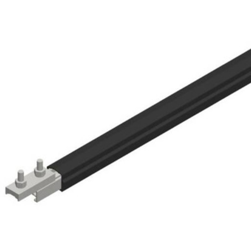 Conductix Safe-Lec 2 Conductor Bar 14.76 ft., 200A AL/SS, Black UV Resistant PVC Cover, w/ Splice Joint