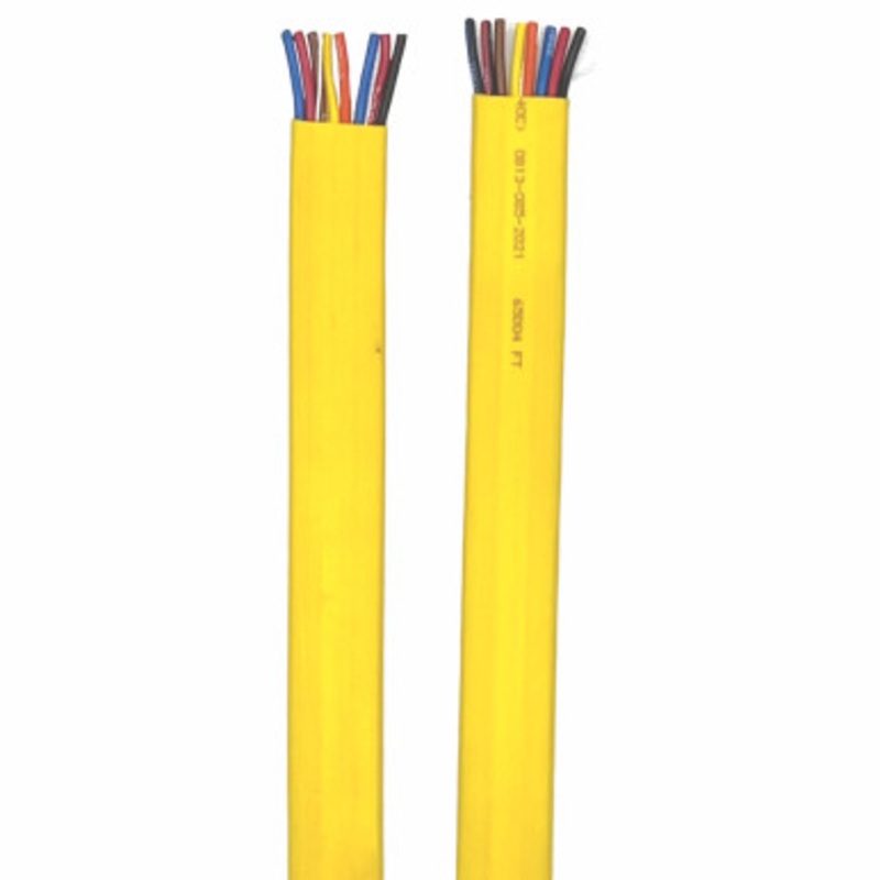 Pendant Cable - flat cable, 8c/16awg - Yellow