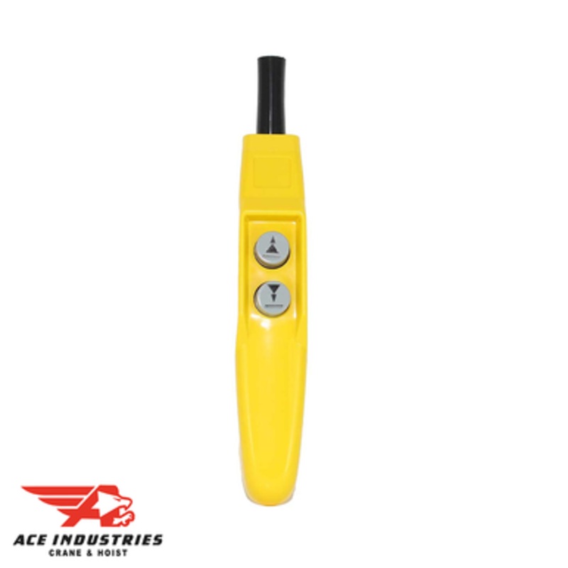 Budgit Push Button- 1 Speed, 2 Button, Yellow 36900Y