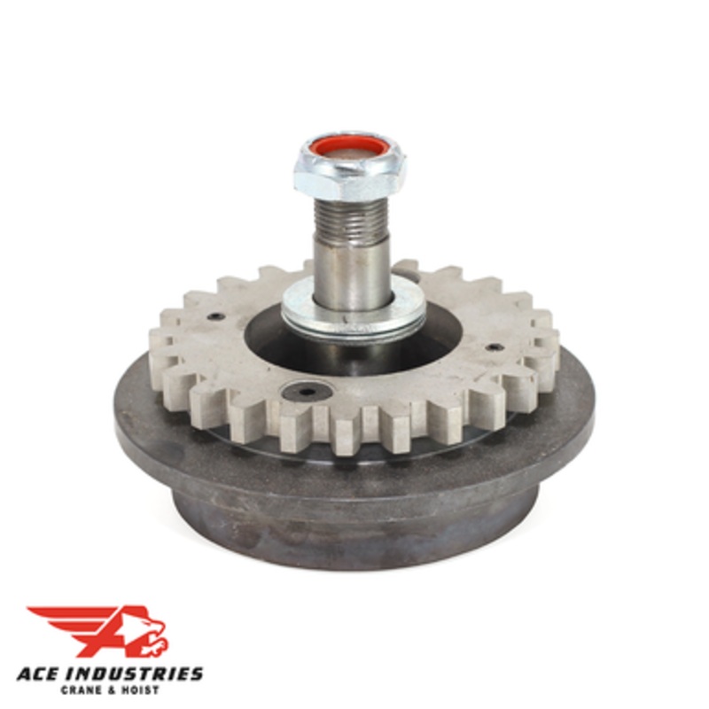 Coffing Wheel Assembly, Geared, Patented Track, (35,75,100 & 150 FPM) - 45JG2G 1