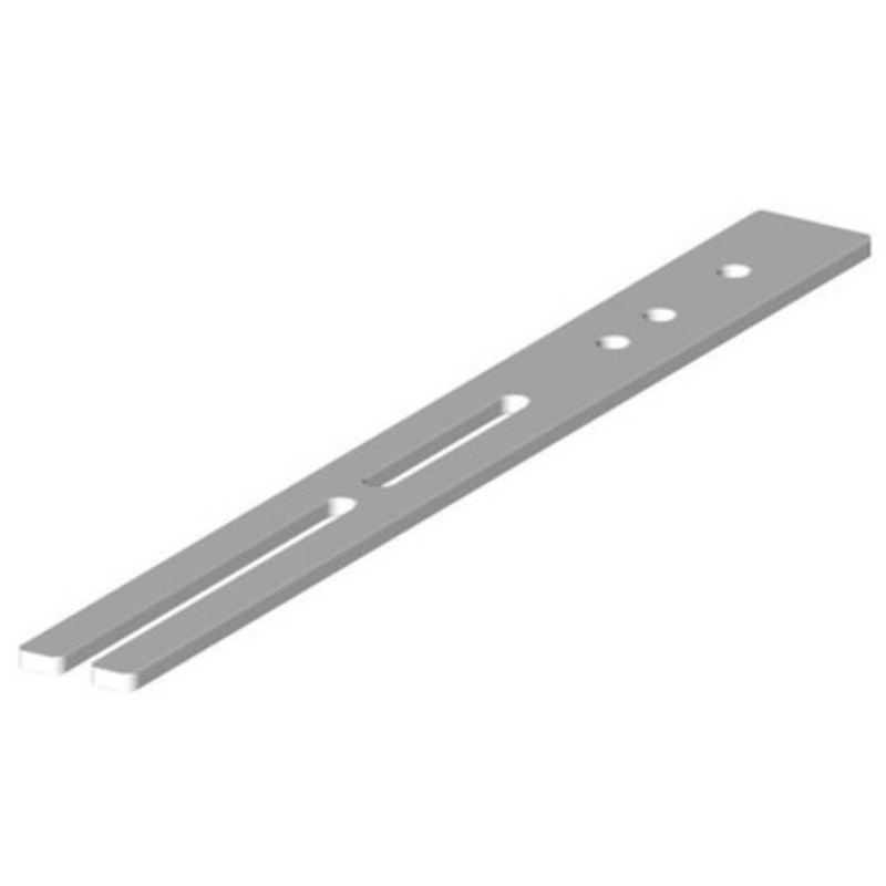 Conductix Safe-Lec 2 Bracket, Flange, Single-Sided, 15.8 Length, fits beams 3.15 to 6.10 Length