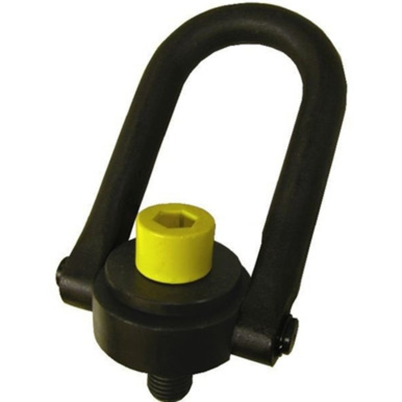 ACTEK 3/8 Safety Swivel 600 lb. Black Oxide Hoist Ring, 46100