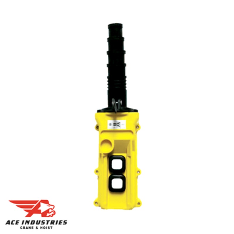 Duct-O-Wire L Series Pendant Push Two Button Station 1 Motion Slim Profile-Two Speed L2-S-2