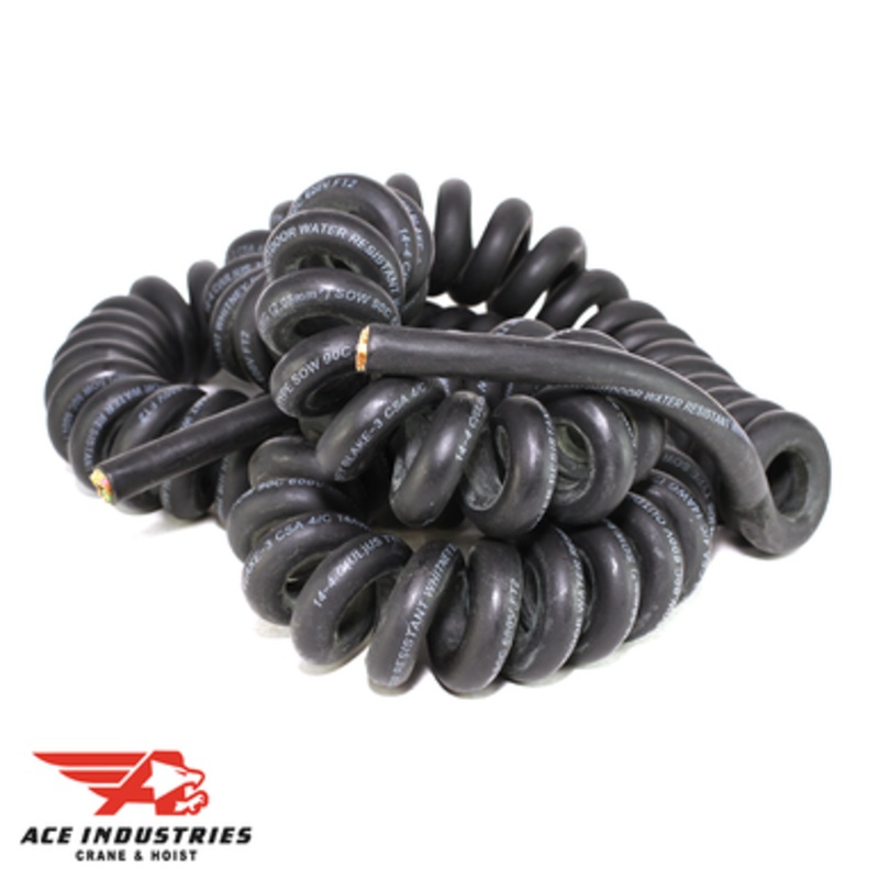 Budgit Cable Coil SO #14-4 Conductor 0.605 OD 48 Retracted - 904000