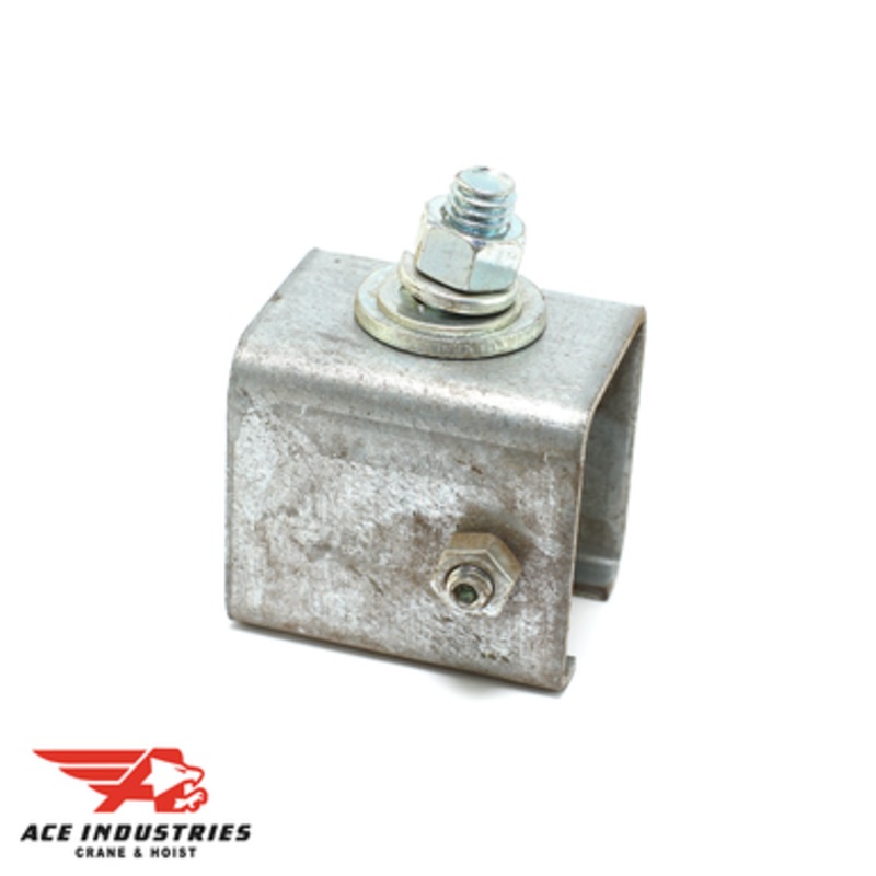 Conductix Standard Duty C-Track Festoon Track Anchor Bracket, For Angle Iron Cross Arm Supports - 28511