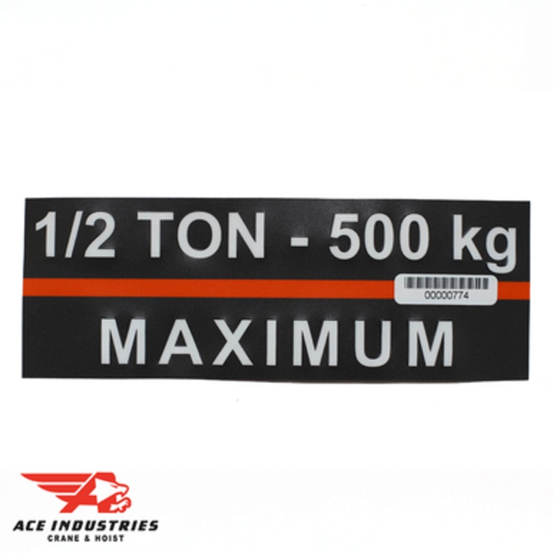 CAPACITY LABEL (41924)