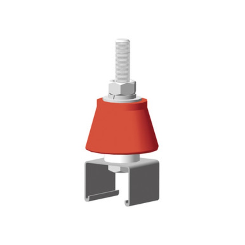 Conductix Safe-Lec 2 Hanger Clamp, 1-Pole, Stainless Steel, With Insulator (was 310827)