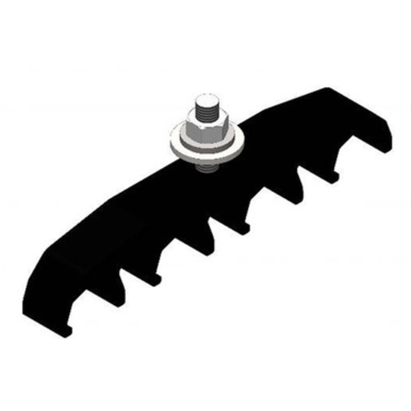 Conductix Safe-Lec 2 Hanger Clamp, 4-Pole, Standard Heat, Black Acetyl