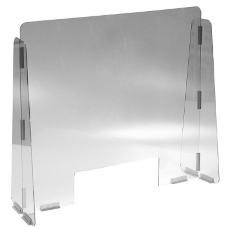 1/8in 15 x 5in Cashier Guard 31 x 28in, Welcome Pick Up Order Here