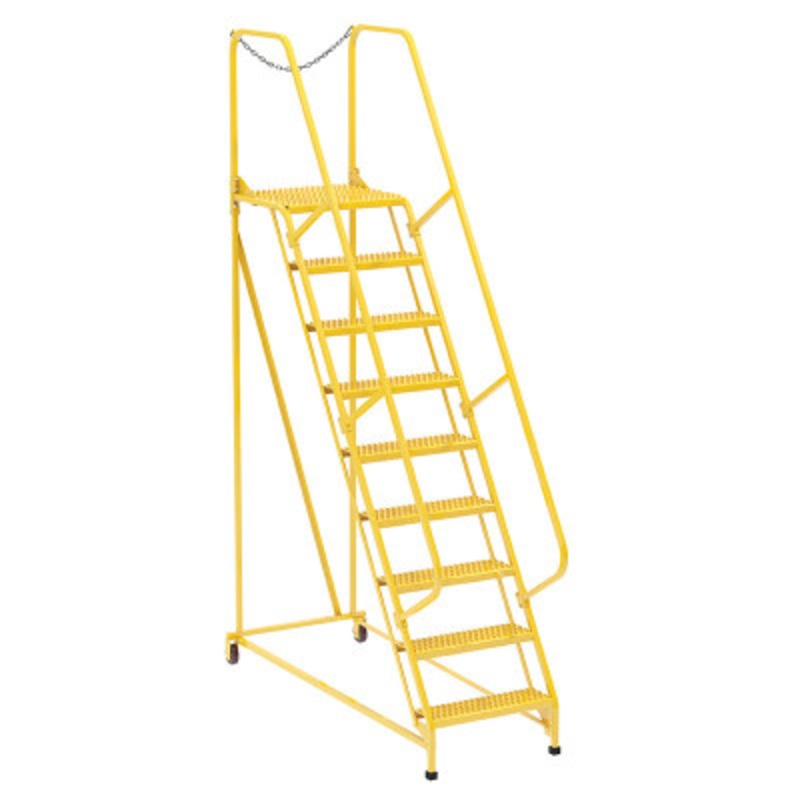 Maintenance Ladder Grip-Strut 9-Step Yellow