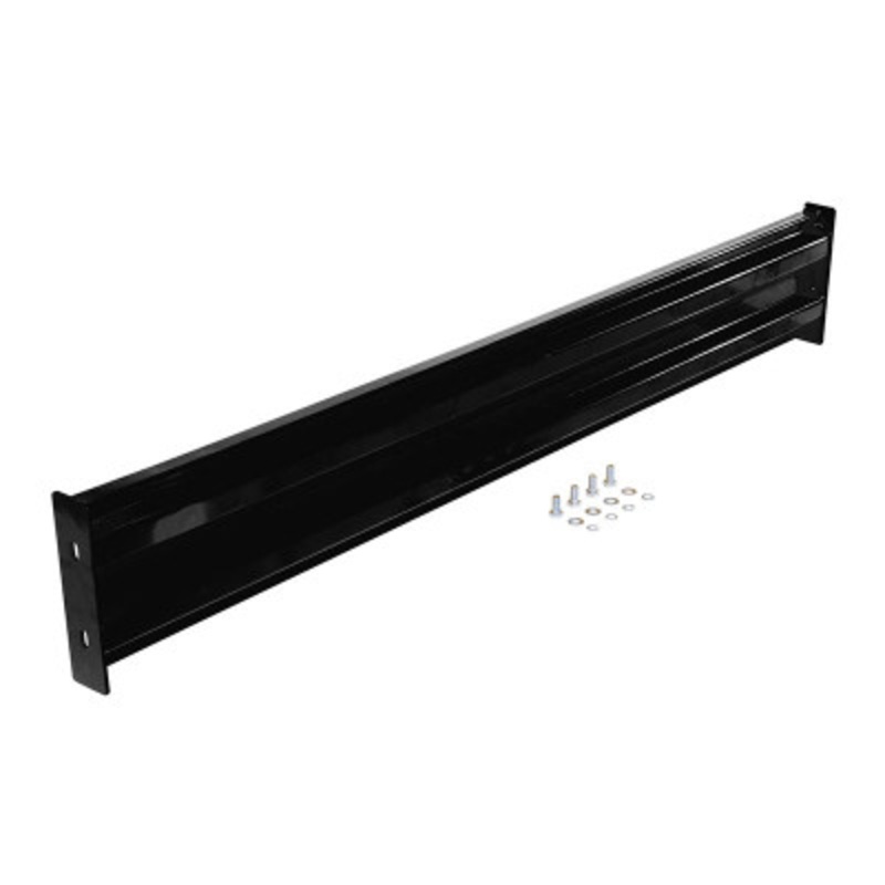 Steel 2 Ribbed Bolt On Style Guard Rail, 66in Length, Black