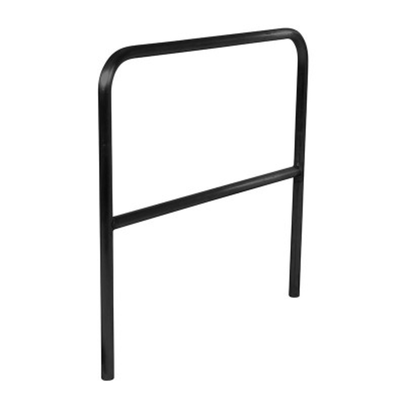 Steel Safety Railing, 4 Ft. Length, Black