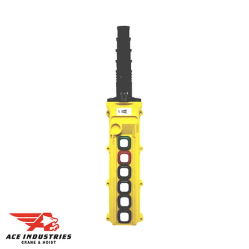 Duct-O-Wire L Series Pendant Push Button Station 2 Motion Slim Profile-Two Speed with Maintained On/Off - L6-S-2M