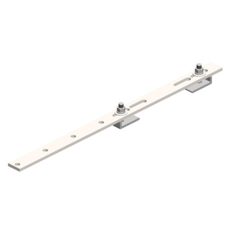 Conductix 8-Bar, Bracket, Flange,, w/Beam Clips, for Four Hangers on One Side (Hangers not included)