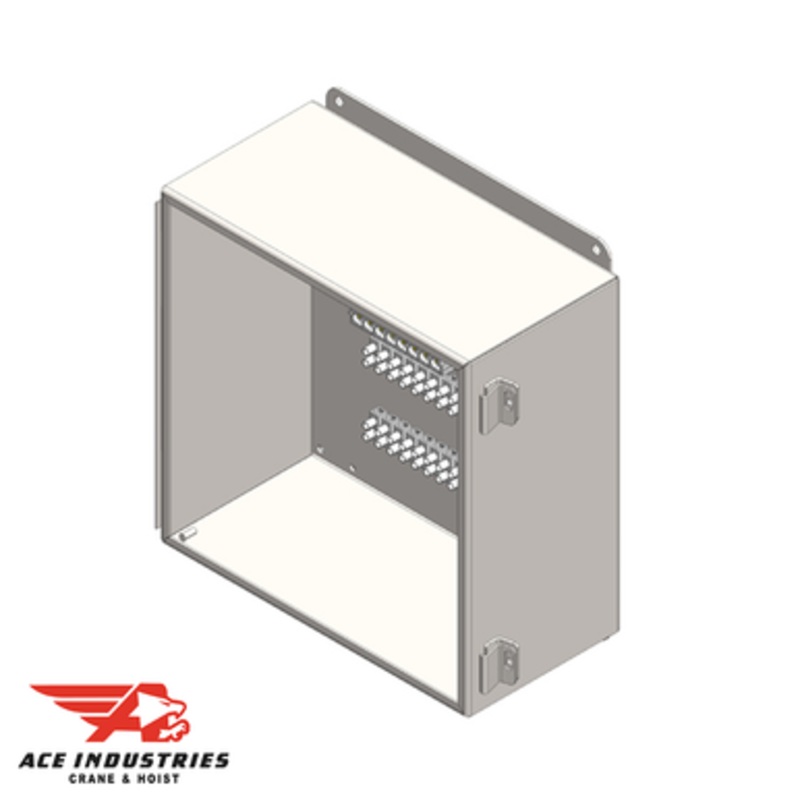 Conductix Junction Box, NEMA 12, with terminals for 24-Pole Control + 8 Power, 12 x 12 x 6 - XA-39388