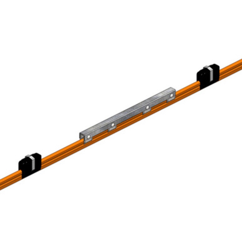 Conductix 8-Bar Power Interrupting Section, 110A, Orange PVC Cover, 10ft.