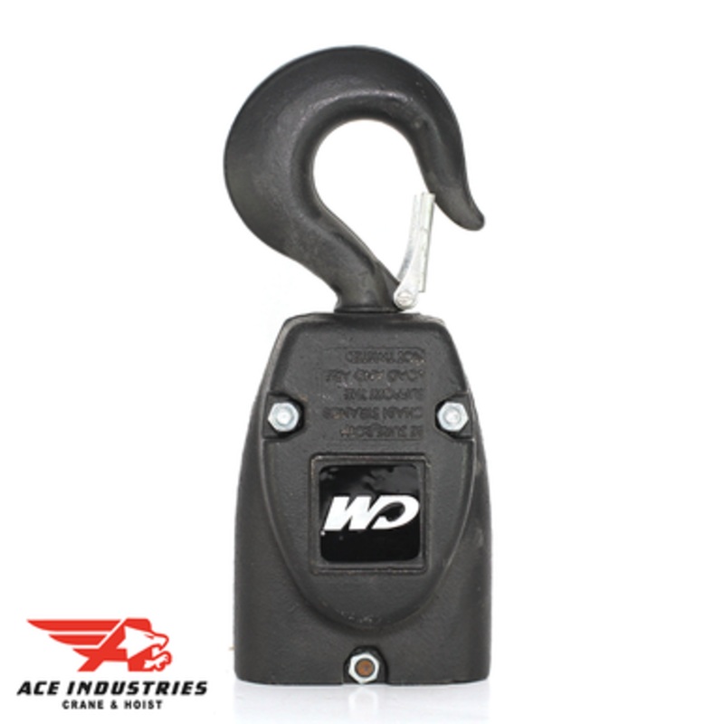 LOWER HOOK BLOCK ASSEMBLY-COMPLETE WITH LATCH TYPE HOOK - MODELS E, E-2, H, H-2