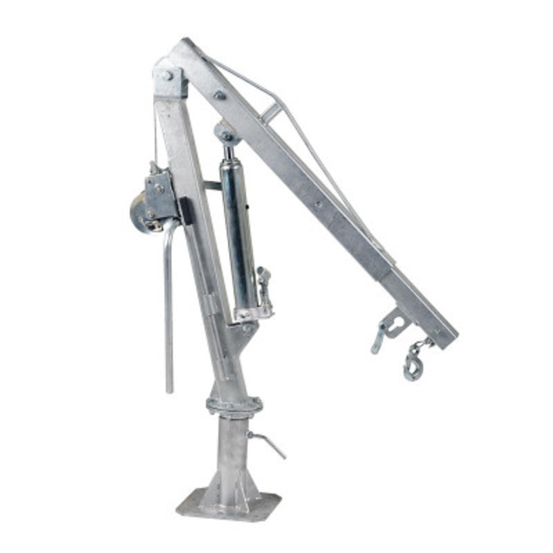 Winch Truck Jib Crane, 500 lb. Extended Capacity, Gray