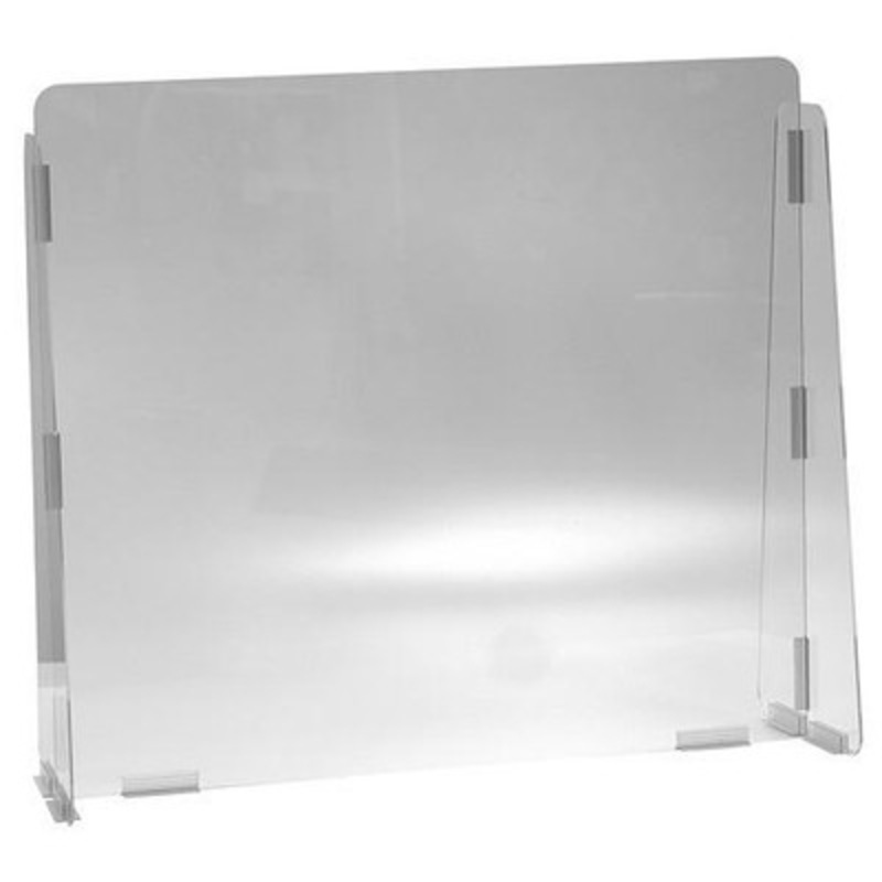 1/8in 15 x 5in Cashier Guard 31 x 28in No Message, Clear