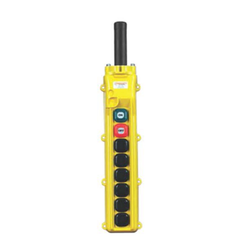 Conductix 80 Series 8-Push Button Pendant Station Six 2-Speed, With Maintained On/Off