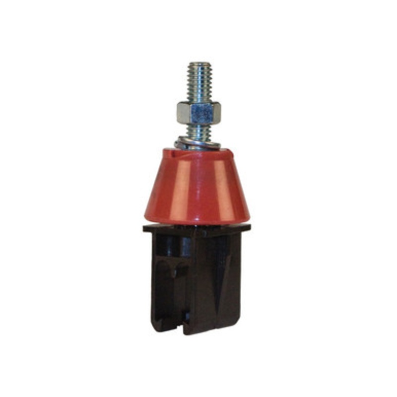 Conductix 8-Bar, Hanger Clamp, Black Polycarbonate, with Insulator, Plated Hdwe XA-24405