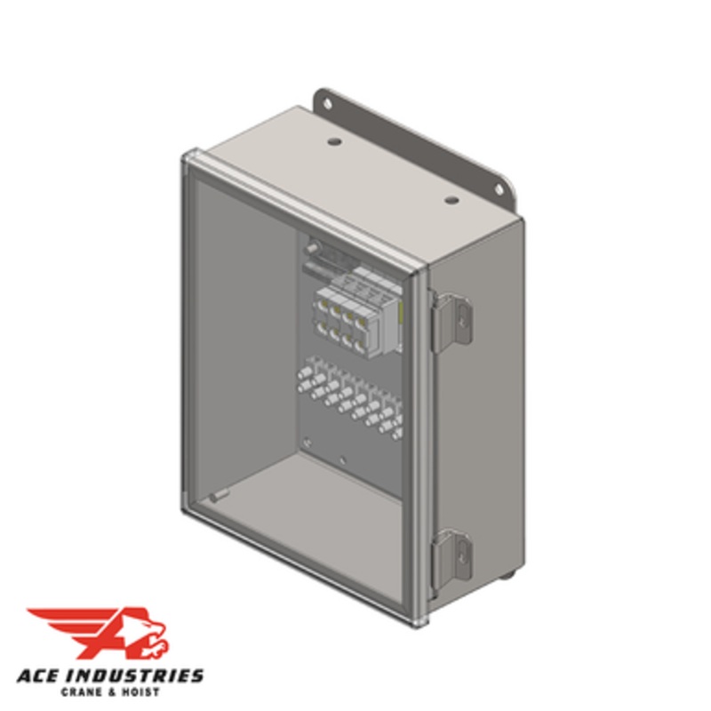 Conductix Junction Box, NEMA 4X, with terminals for 12-Pole Control + 4 Power, 10 x 8 x 4 - XA-39362C