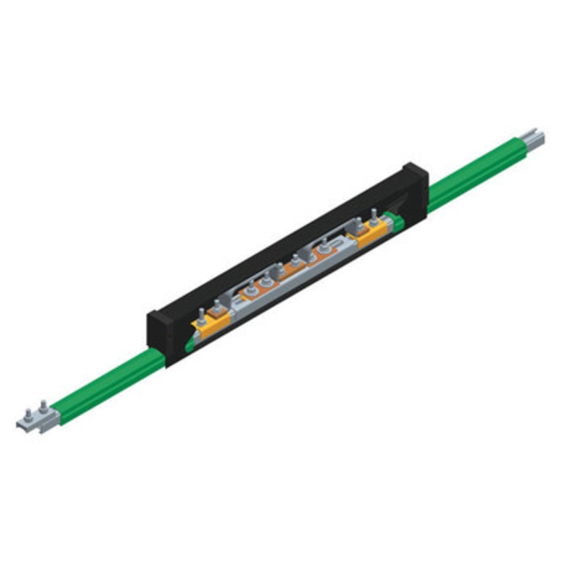Conductix Safe-Lec 2 Expansion Section 14.76 ft., 200A AL/SS, Orange PVC Cover, w/ Splice Joint