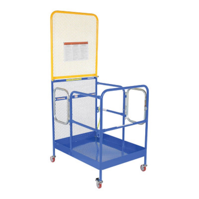 Work Platform With Casters, 2 Door, 84in, 36 x 48in, Blue