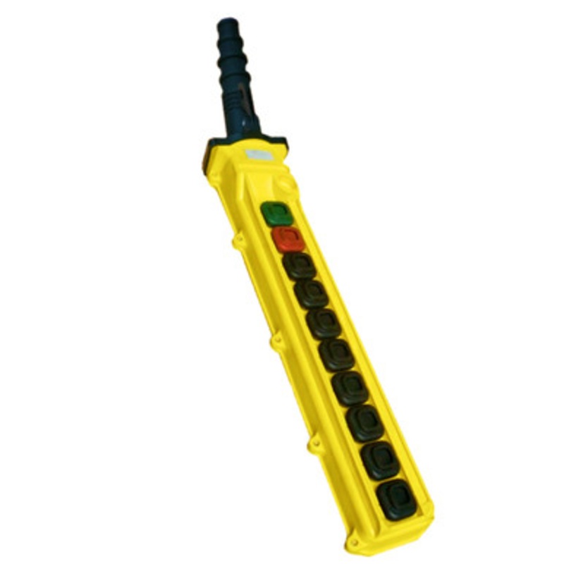 Duct-O-Wire L Series 10-Button - Pendant Station=4 Motion Deep Profile - Two Speed with Maintained On/Off