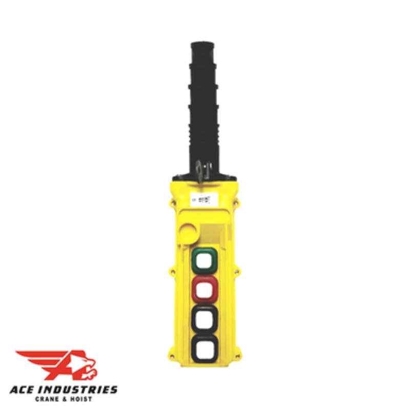 Duct-O-Wire L Series Pendant Push Button Station 1 Motion Slim Profile-Two Speed with Maintained On/Off - L4-S-2M