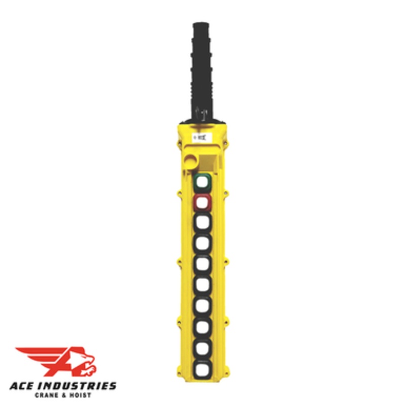 Duct-O-Wire L Series Pendant Push Button Station 4 Motion Profile-Two Speed with Maintained On/Off - L10-S-2M