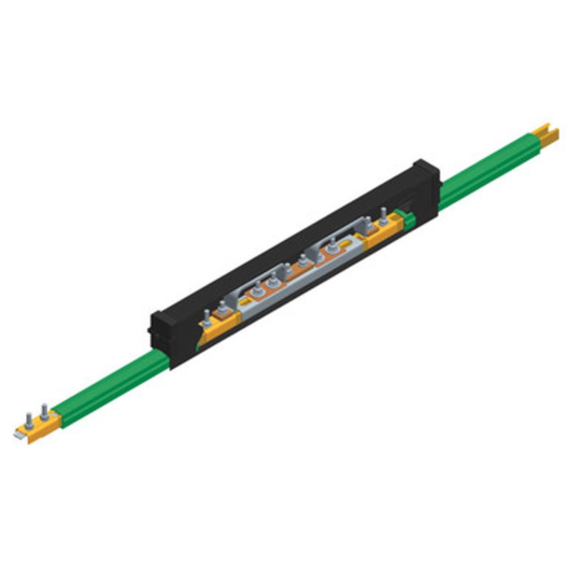 Conductix Safe-Lec 2 Expansion Section 14.76 ft., 160A Copper, Green PVC Cover, w/ Splice Joint