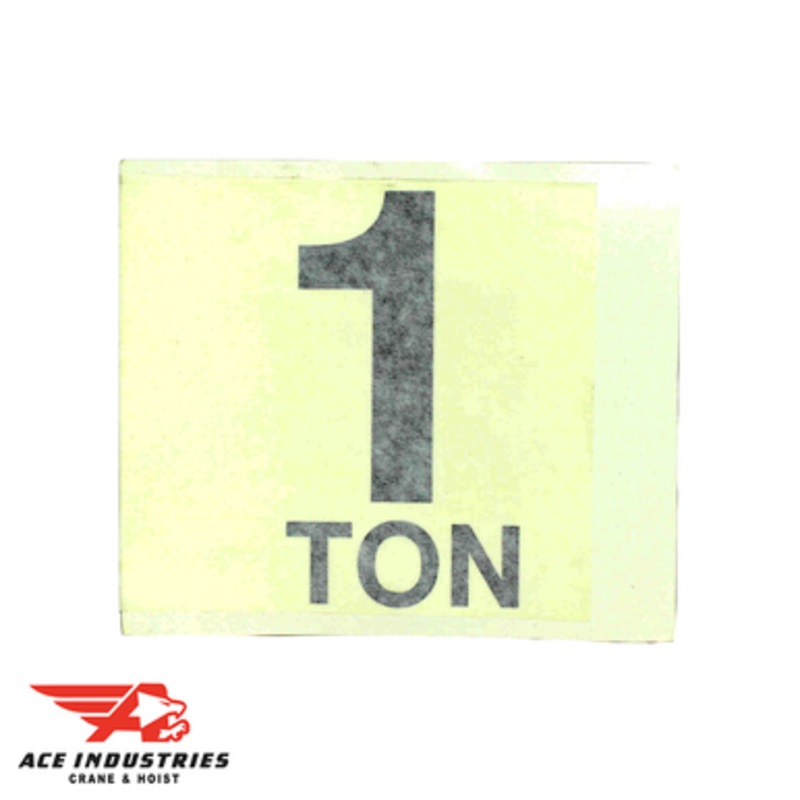 Coffing 1 Ton Decal Capacity JM675K10