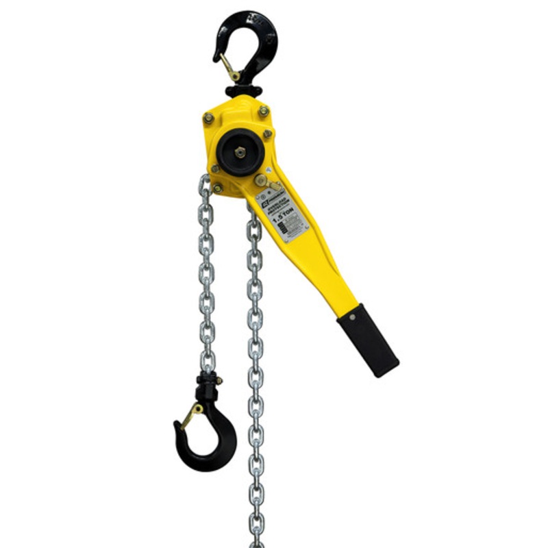 OZ Premium 1-1/2 Ton Chain Lever Hoist, w/Overload Protection