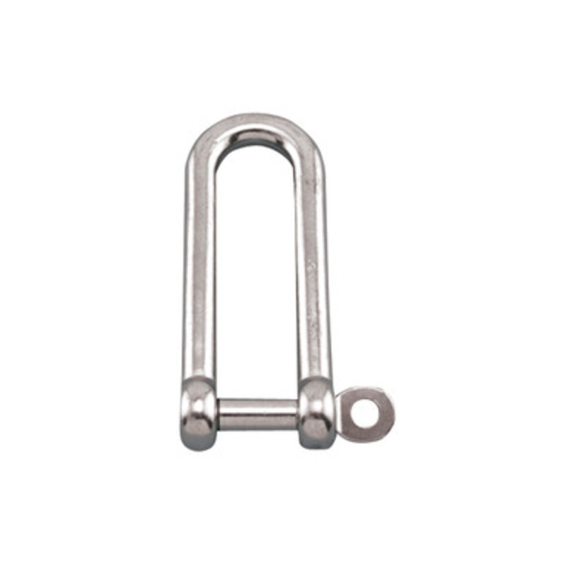 Suncor 1/4 Long D Shackle 316 Stainless Steel with Captive Pin
