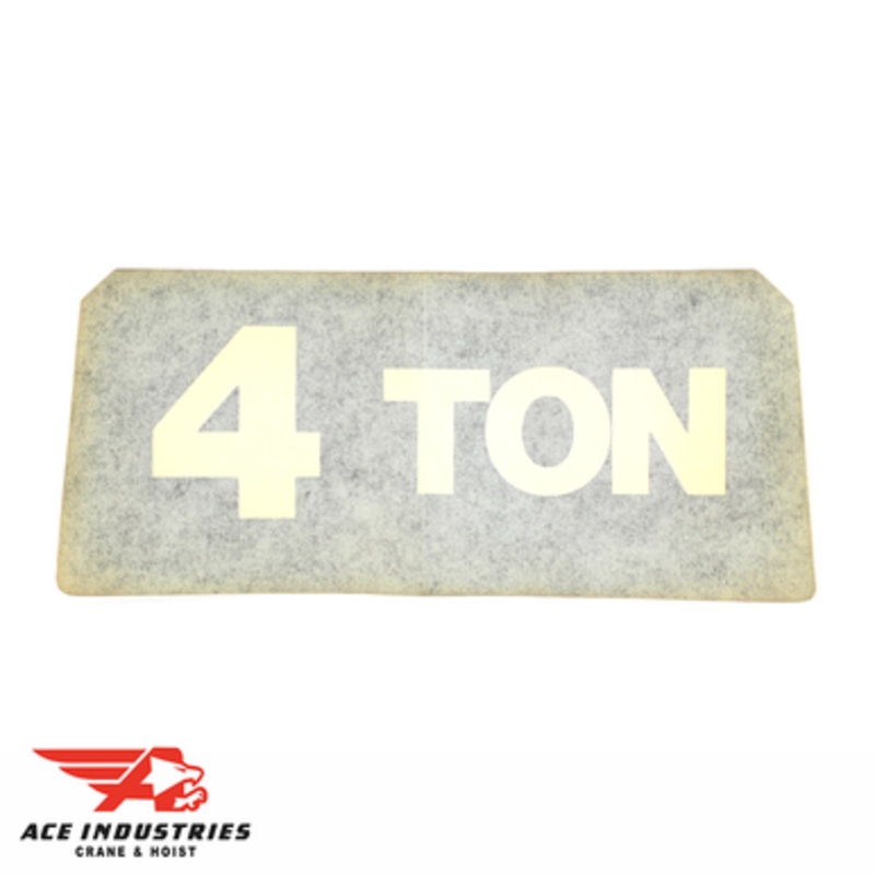 Coffing 4 Ton Decal Capacity 675J7 (2686)