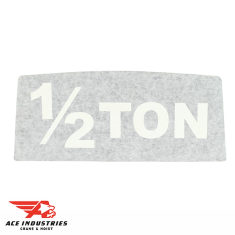 Coffing 1/2 Ton Decal Capacity 675J2B (2490)