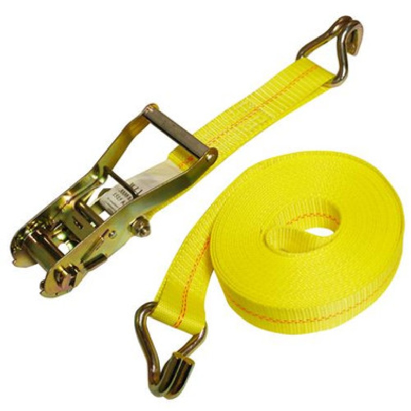 Stren-Flex 2 x 27ft Ratchet Tie-Down Assembly w/ Wire Hooks