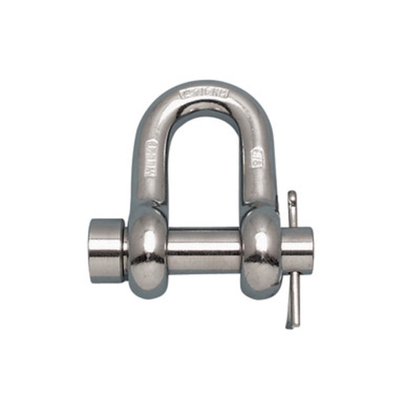 Suncor - 1 Round Pin Chain Shackle 316-NM Stainless Steel with Oversize Round Pin