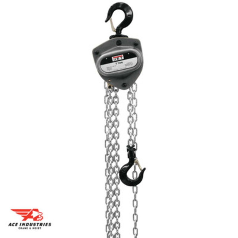 JET L-100, 1 Ton Hand Chain Hoist w/Overload Protection