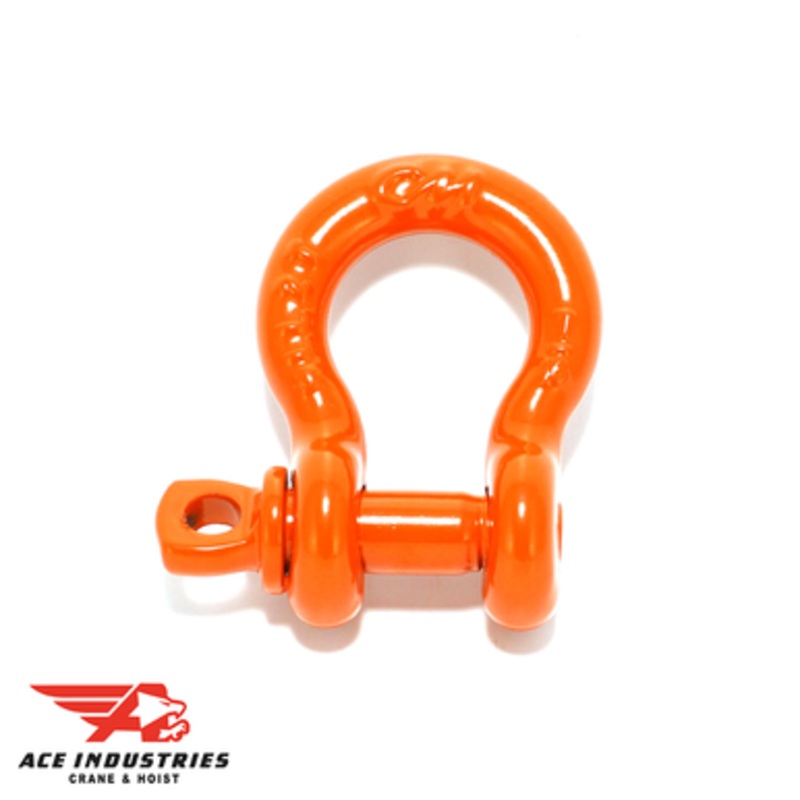 CM 2 Ton Carbon, 7/16 Shackle w/Screw Pin Anchor