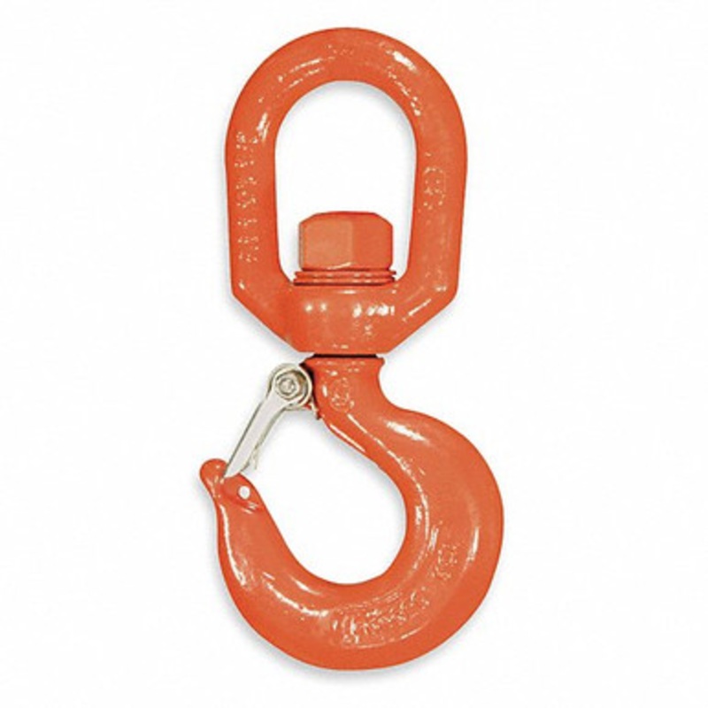 CM Alloy 11,025 lb. Swivel Rigging Hook with Latch