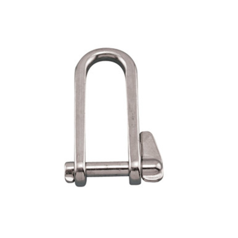 Suncor 1/4 Long D Shackle 316 Stainless Steel with Key Pin